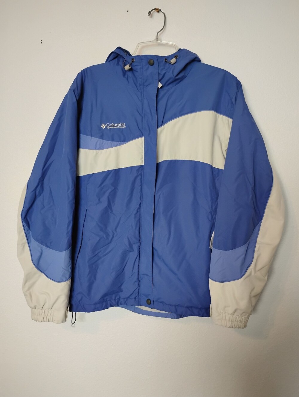 Vintage Columbia Fleeced Lined Hooded Outdoor Utility Jacket Coat